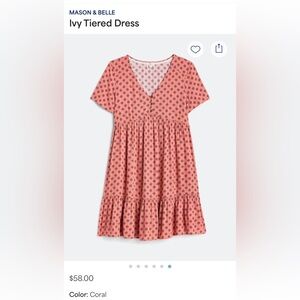 Mason & Belle Ivy Tiered Dress